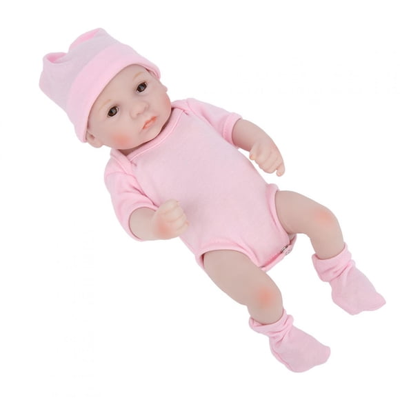 With Clothes Super Cute Body Simulation Doll, 10 Inch Silicone Doll, For Young Parents Gift Children Friend Old People Pink,Blue