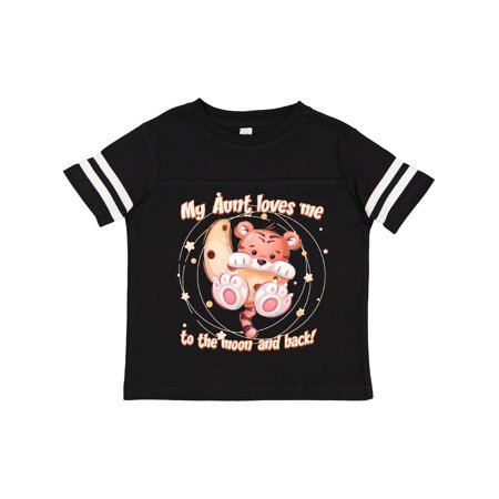 

Inktastic My Aunt Loves Me Tiger Gift Toddler Boy or Toddler Girl T-Shirt