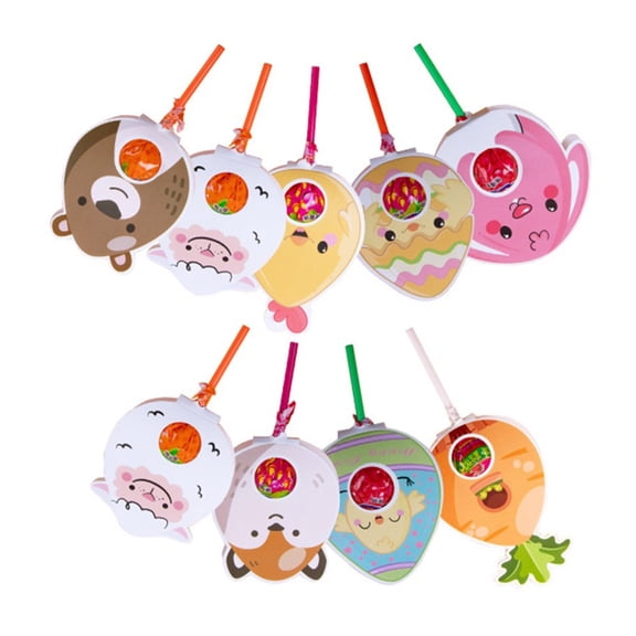 AOOOWER 9pcs Funny Photo Booth Accessories Stylish Paper Easters Paper Picks Decoration for Spring Party Decorations