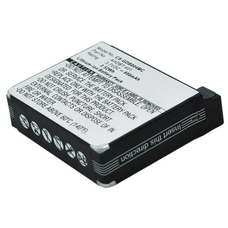 Replacement Battery for GoPro Hero 4 Hero 4 Black Hero 4 Silver Hero 4+ 335-06532-000 AHDBT-401 3.7V/950mAh