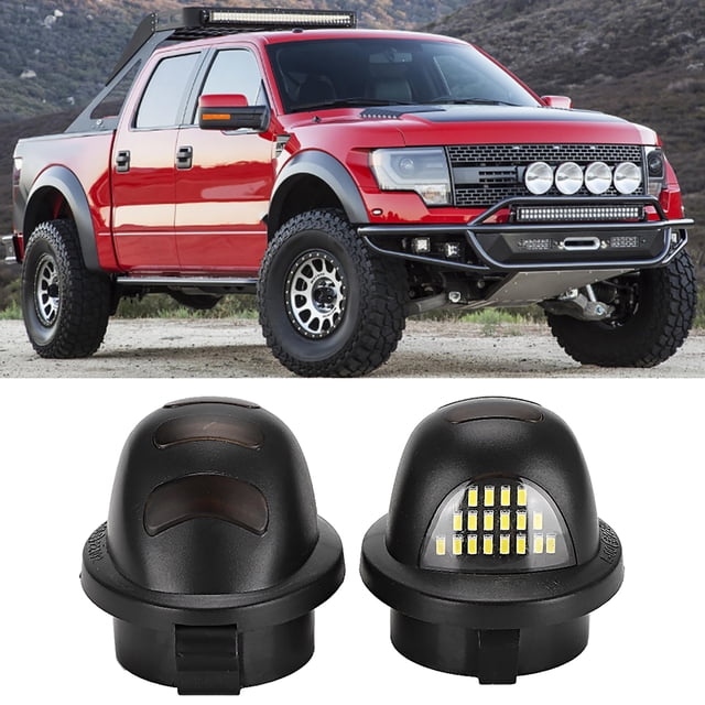 Luz de matrícula LED BuyWeek 2 piezas blanca para automóvil
