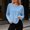Light Blue women soft cotton long sleeve tshirt a1, variant on SSZMDLB Women Soft Cotton Long Sleeve T-Shirts Round Neck Solid Casual Basic Travel Workout Lounge Daily Wear Winter Tops, Dark Blue 2XL