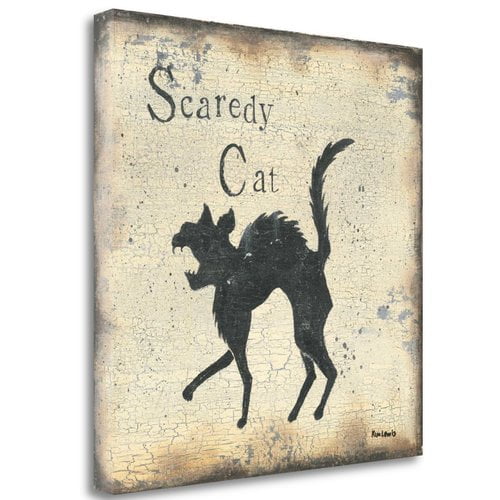 Tangletown Fine Art 'Scaredy Cat' Print on Canvas