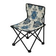 thumbnail image 2 of 600D Oxford Camping Chair Portable Foldable Chair Supports 220 lbs for Picnic, Fishing, Backpacking Elegant Blue Flowers Pattern, 2 of 8
