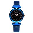 thumbnail image 3 of Reloj de pulsera con hebilla magnética literal pequeña para mujer, moderno y sencillo, con trémolo y luminoso, 3 of 6