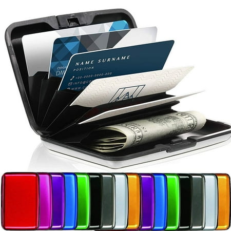 

Vorkoi RFID Blocking Credit Card Protector Aluminum ID Case Hard Shell Business Card Holders Metal Wallet for Men or Women