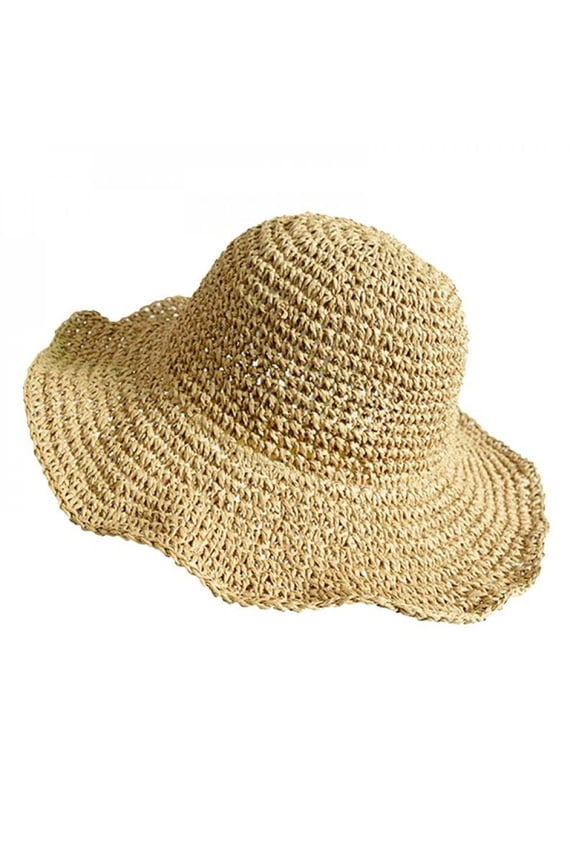 Fashion Lady Straw Hat Women Summer Sun Visor Sunhat Panama Boater Floppy Bucket Cap Female Woman Summer Hat Straw Beach