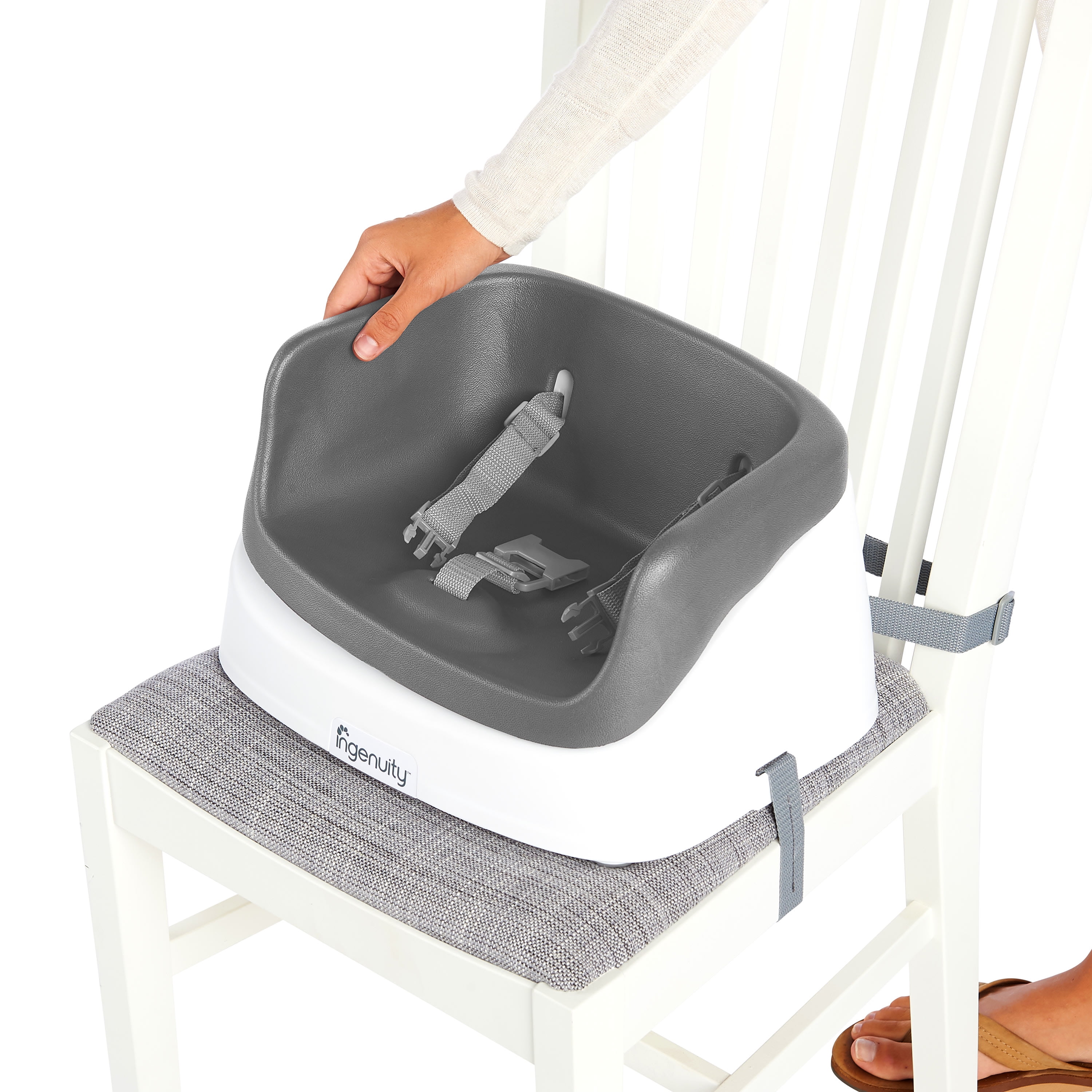 Ingenuity Slate Gray SmartClean Toddler Booster Seat
