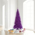 thumbnail image 2 of Vickerman 6.5' Purple Fir Artificial Christmas Tree with 400 Purple LED Lights, 2 of 3
