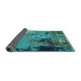 thumbnail image 2 of Ahgly Company Indoor Rectangle Oriental Turquoise Blue Industrial Area Rugs, 2' x 5', 2 of 4