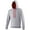 Heather Gray / Fire Red, variant on Awdis Varsity Hooded Sweatshirt / Hoodie