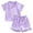 ZC-Purple, variant on Zanarzt Baby Boy Summer Cotton Sleepwear Toddler Boys Girls Pajamas Short Sets Cotton 2 Piece Pjs Sleepwear Summer Clothes Kids Jammies Set Pink,2-3 Years