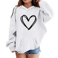 thumbnail image 2 of WERYOUNG Valentines Hoodie For Boys Girls Long Sleeve Hooded Sweatshirt Kids Heart Printed Graphic Hoodies Casual Pullover Fashion Hoody Tops 9-10 Years, 2 of 3