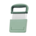 thumbnail image 1 of Potato Chopper Fruit Wavy Slicer with Handle Wavy Chopper Handheld Kitchen Onion Cheese Crinkle Chopping Kitchen Hand Tool Bakery Cookware Chef Gadgets Green, 1 of 9