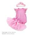 thumbnail image 3 of 1 juego de mono y falda de tul para bebé niña, diadema, ropa de verano, 3 of 5