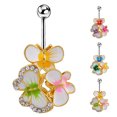 thumbnail image 2 of Navel Ring Fashion Butterfly Decoration Belly Button Ring Body Piercing Jewelry, 2 of 8