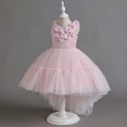 thumbnail image 4 of Esaierr 4-12Y Kids Girls Dresses Tulle Dress Flower Princess Dress Princess Dress New Kids Flower Princess Dress Wedding Dress Stage Show Dress Dress, 4 of 8