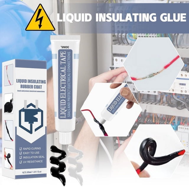 Pegamento líquido aislante para circuitos de litio, 30 ml, impermeabilizante, sellador de pegamento para placas, herramientas de batería y mejoras para el hogar, cinta industrial de doble cara por 30