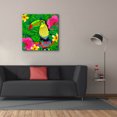 thumbnail image 3 of Epic Graffiti 'Tropical Paradise 1' by Hello Angel Canvas Wall Art, 37" x 37", 3 of 8