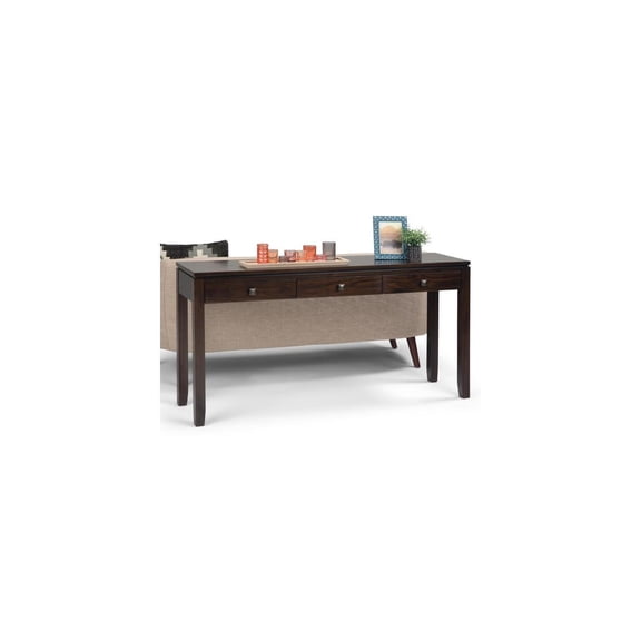 Wide Console Table Sofa Table - 60 Inch Entryway Table with Storage Drawers