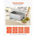 thumbnail image 3 of VEVOR Commercial Food Warmer Countertop Buffet Bain Marie 1200W Steam Table, 3 of 9
