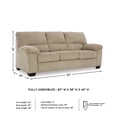 thumbnail image 3 of Signature Design by Ashley Furniture SimpleJoy Sand Sofa, 3 of 11