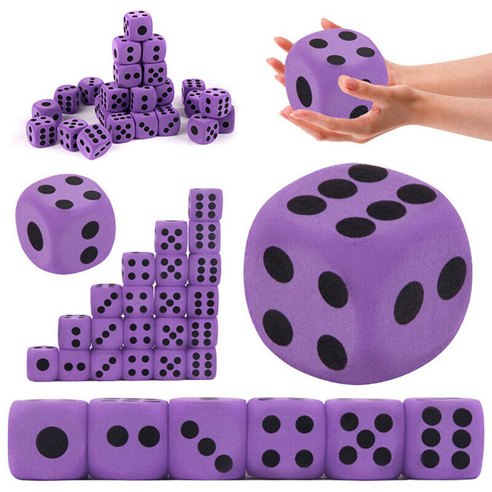 Supplies Foam Dice EVA Purple Specialty Large Party Game Children Kid WS3 