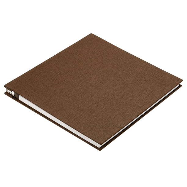 Álbum de recortes Uxcell, álbum de fotos autoadhesivo, libro de recuerdos DIY para fotos de 4x6 8x10, café