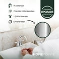 thumbnail image 3 of Homewerks Worldwide 242098 HomePointe Mid Arch Lavatory Faucet with 2 Handle - Chrome, 3 of 6