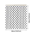 thumbnail image 2 of Polka Dot Shower Curtain Colorful Retro Cute Spot Vintage Fabric Decorative Bathroom Curtains with Hooks,180X180cm, 2 of 5