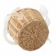thumbnail image 2 of Ceremonia de boda anillo almohada cesta de flores portátil arpillera Bowknot cesta de boda Vintage, 2 of 5