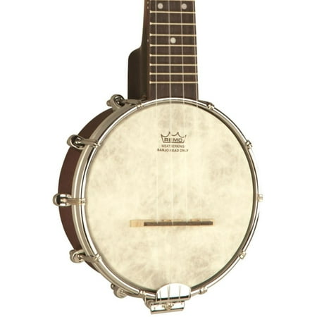 Recording King RKU-25-BR Banjo Ukulele, Rosewood Fingerboard, Satin Maple Finish