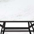 thumbnail image 5 of Adore Decor Audrey Tall Black Marble Side Table, 5 of 7
