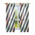 thumbnail image 7 of Yayeee Window Curtains Light Filtering 63"x52" Grommet Panel Pair Home Living Room Decor, Isometric Green, 7 of 7