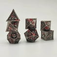 thumbnail image 2 of 7Pcs Polyhedral Dice Irregular Big Numbers multi-sided polyhedral dice Table Board Games Red Black, 2 of 7
