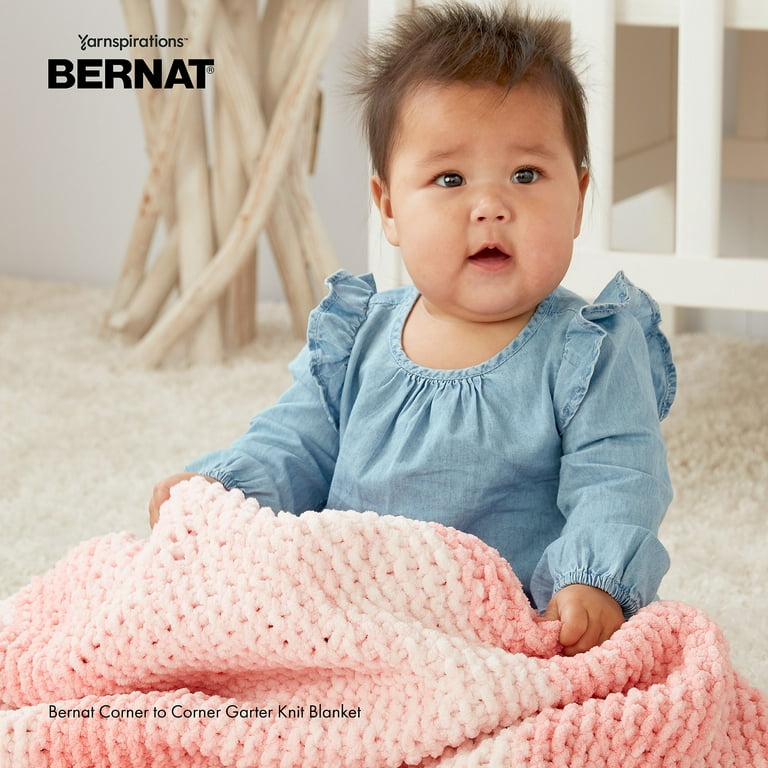 Bernat Extra Thick Garter Stripes Knit Blanket Pattern