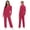 Hot Pink, variant on Womens Coveralls Stretchy Long Sleeves Work Jumpsuit Overalls Casual Comfy Classic Workwear Uniforms White 3XL