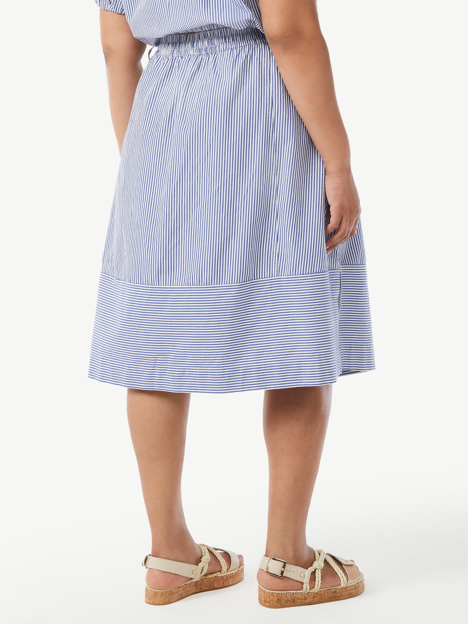 Free Assembly Women's Seamed Midi Skirt