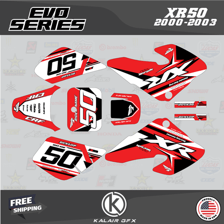 Kalair GFX Graphics Kit for Honda XR50 (2000-2003) Evo Series Kalair GFX Graphics Kit for Honda XR50 (2000-2003) Evo Series