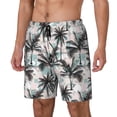 thumbnail image 2 of Fotbe Hawaii Palms Men’s Swim Trunks Quick Dry Swim Shorts Board Shorts with Mesh Lining-Medium, 2 of 9