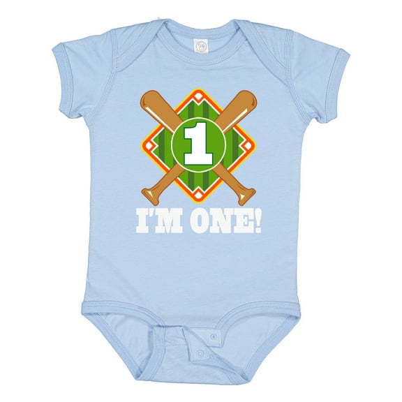 Inktastic 1st Birthday Baseball Party Boys Boys Baby Bodysuit