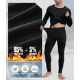 thumbnail image 6 of DAKIMOE Thermal Underwear for Men Long Johns with Fleece Lined, Base Layer Men Cold Weather Top Bottom, 6 of 9