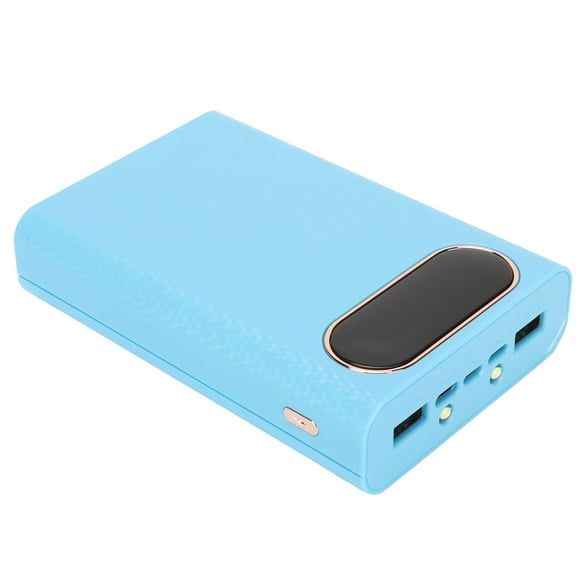 Banco de energía de Caso Exterior de Diy, 5V 2.1A Soldadoura Azul Dual USB Free Small and Light Power Bank Caso exterior para Trabajo