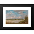 thumbnail image 2 of Tina Blau 18x12 Black Modern Framed Museum Art Print Titled - Donaulandschaft (ca. 1865), 2 of 5