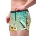 thumbnail image 2 of Balery Starfish And Seashell On The Beach Calzoncillos bóxer para hombre, ropa interior de algodón suave y transpirable con cinturilla de nailon-Large, 2 of 5