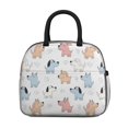 thumbnail image 2 of Mixed Breed Dog White Pattern Insulated Leakproof Lunch Box for Work, Lunch Bag for Women Men, Loncheras Para Mujer for Beach Travel Picnic Camping, 2 of 6