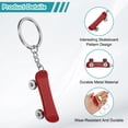 thumbnail image 3 of SkateBoard Keychain, Mini Skate Board Key Chain Sport Pendant Key Ring Bag Backpack Decor Cute Car Keychain for Men Women Party Gifts Favors, Red, 3 of 7