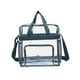 thumbnail image 1 of Bolsas transparentes para mujer, ligeras, informales, de gran capacidad, portátiles, de PVC, con asa Gris, 1 of 9