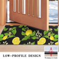 thumbnail image 3 of Yellow Lemon Fruit Limes Black Pattern Door Rugs,Washable Non Slip Door Mats Indoor,Decorative Door Mats,Entry Mat Indoor for Entrance,Bedroom,Kitchen,Bathroom,17"x30", 3 of 6
