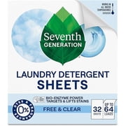 Seventh Generation Laundry Detergent Sheets, Lavender, 64 Loads
